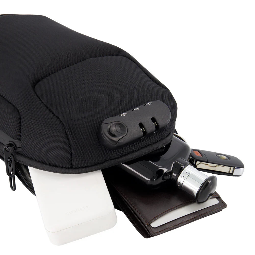 Anti-theft shoulder bag with charging