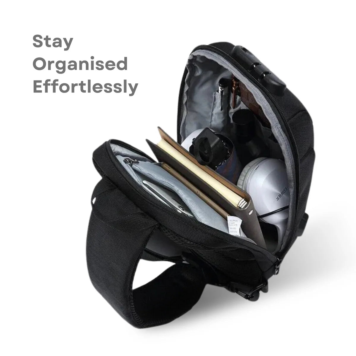 Anti-theft shoulder bag with charging