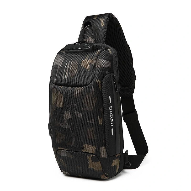 Anti-theft shoulder bag with charging
