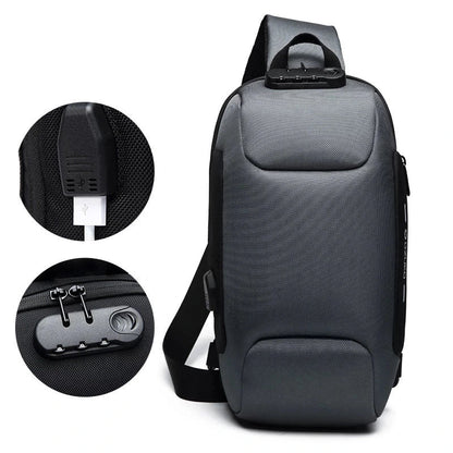 Anti-theft shoulder bag with charging